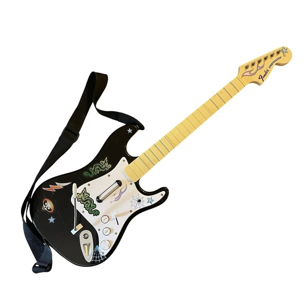 PS3 Harmonix Fender Stratocaster Guitar Hero/Rock Band Wireless Guitar NO DONGLE